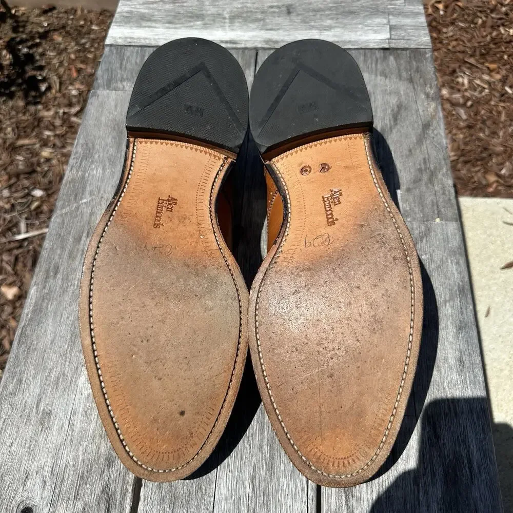 Allen Edmonds Lexington Oxford Brogue Cap-Toe Men Shoes Walnut Brown 12.5 B